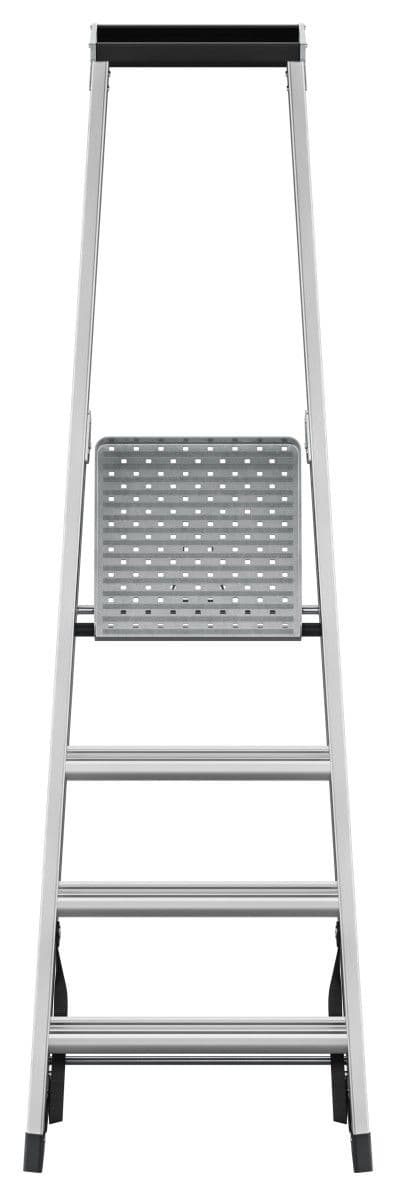 Стремянка с колесами и рабочей площадкой Hailo Master P80 4 ступени