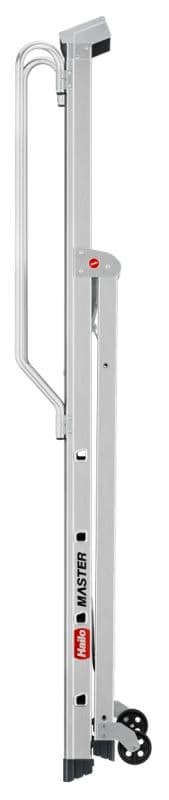 Стремянка с колесами и рабочей площадкой Hailo Master P80 5 ступеней