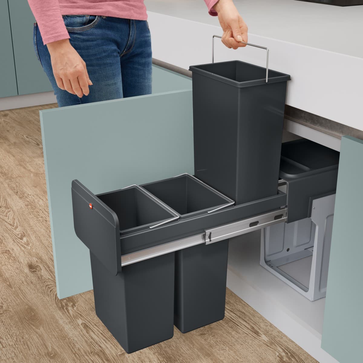 Система сортировки мусора Hailo EcoLine Design trio L