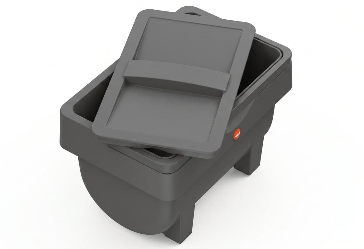 Контейнер для пищевых отходов Hailo ÖkoMini S 4 л, антрацит