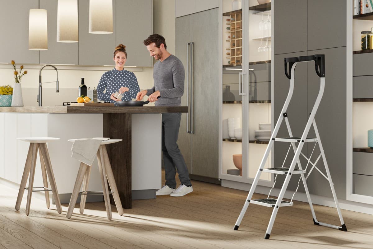 Стремянка стальная Hailo K75 ComfortLine 3 ступени