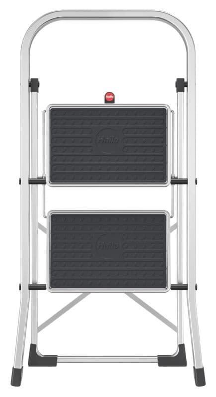 Стремянка Hailo K70 StandartLine сталь+алюминий 2 широкие ступени с ковриком