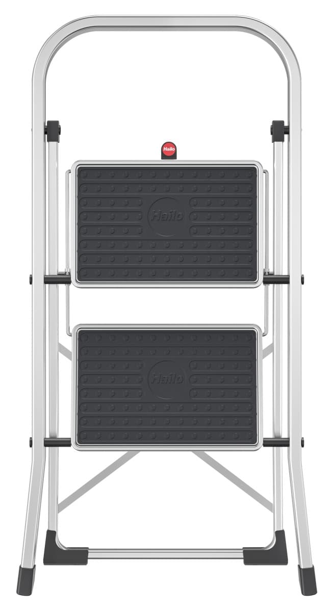 Стремянка Hailo K70 StandartLine сталь+алюминий 2 широкие ступени с ковриком