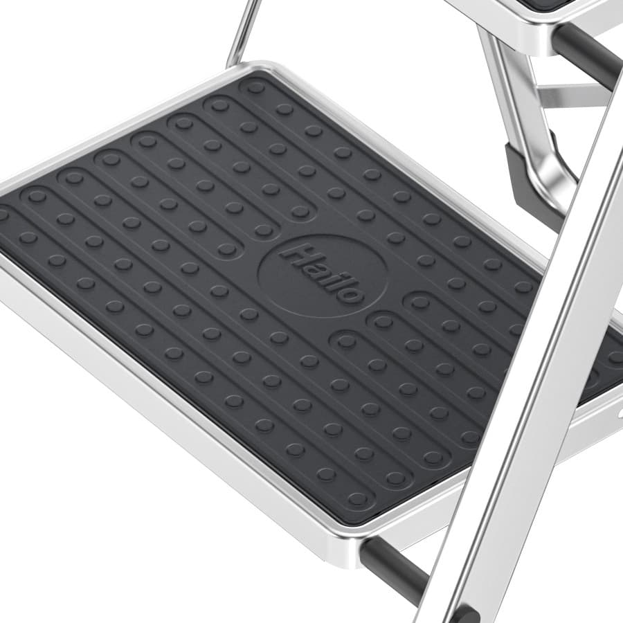 Стремянка Hailo K70 StandartLine сталь+алюминий 3 широкие ступени с ковриком