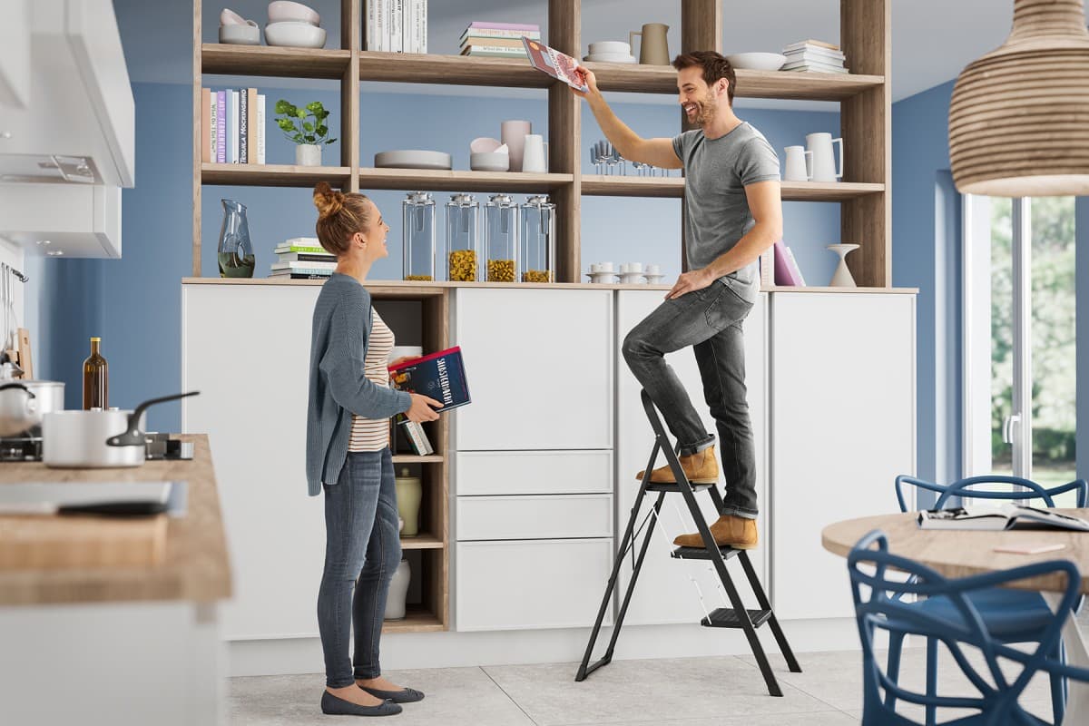 Стремянка стальная Hailo K44 StandardLine 3 ступени