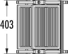 Стремянка-табурет Hailo Stepfix 2 ступени