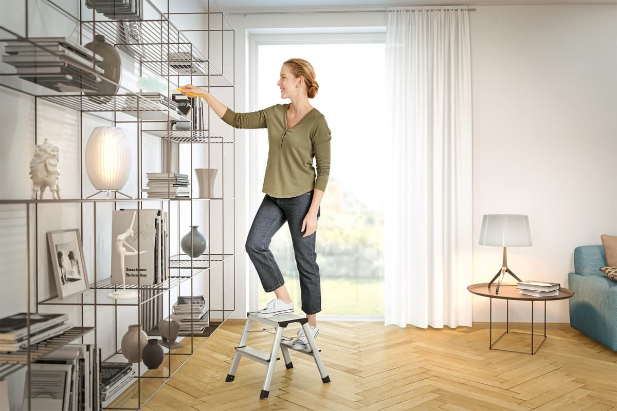 Стремянка алюминиевая Hailo D60 StandardLine 2х3 ступени