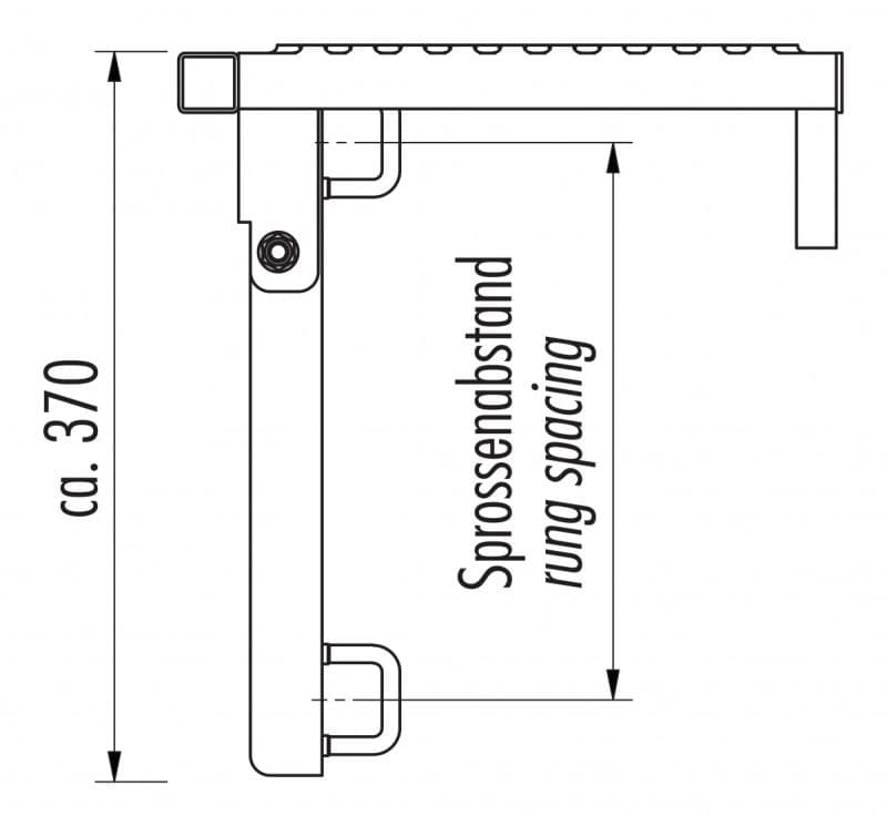 Складная платформа для отдыха Hailo (алюминий AlMgSi 0,3)