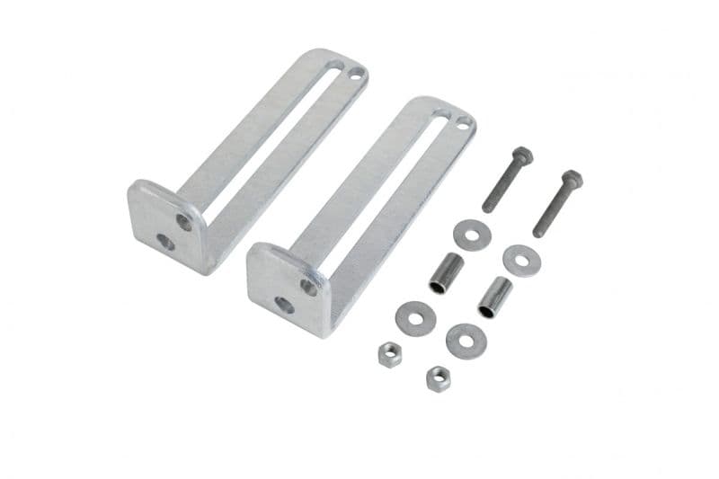 Универсальное напольное крепление Hailo для стоек стационарных лестниц (горячеоцинк. сталь 1.0037/ASTM A36)