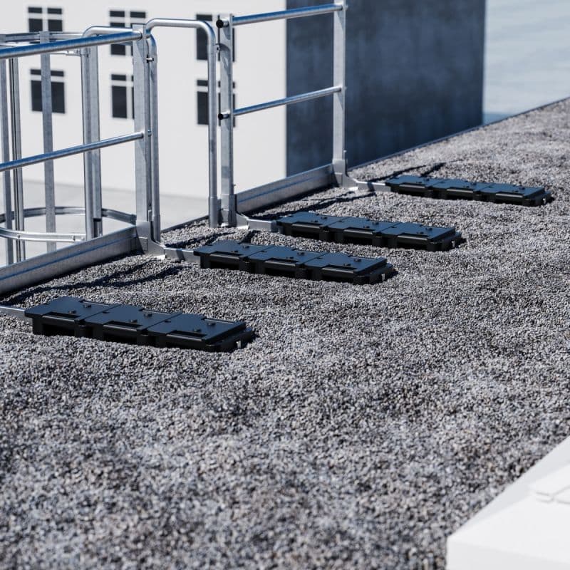 Вход с лестницы на крышу без парапета Hailo 1180 мм