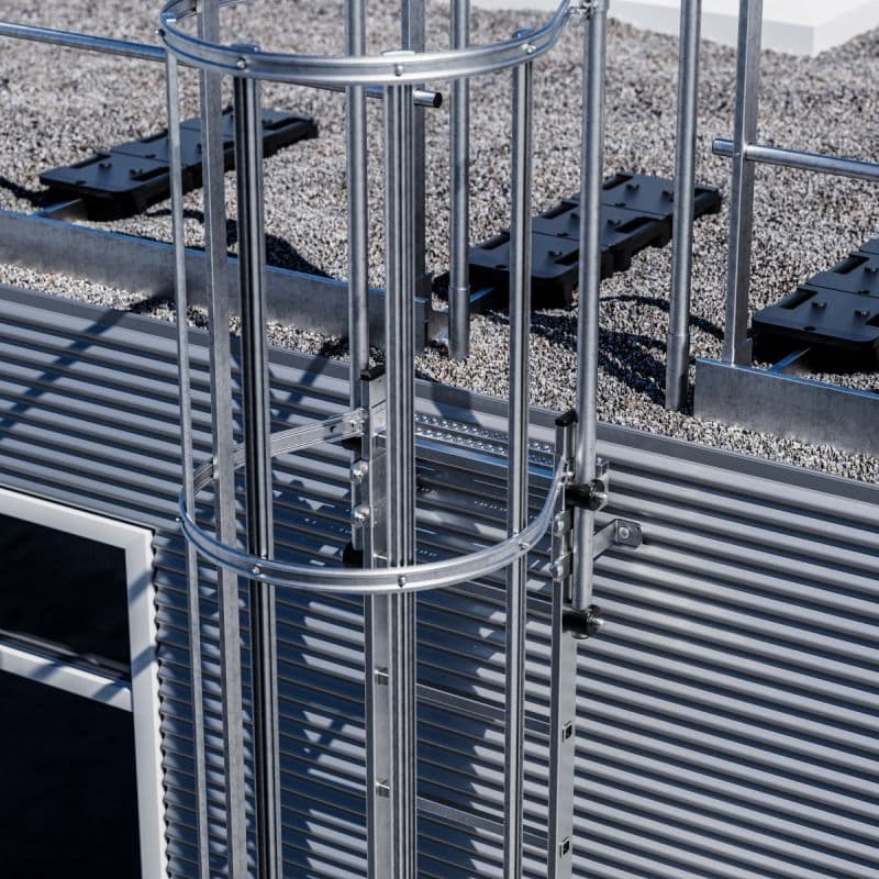 Вход с лестницы на крышу без парапета Hailo 1100 мм