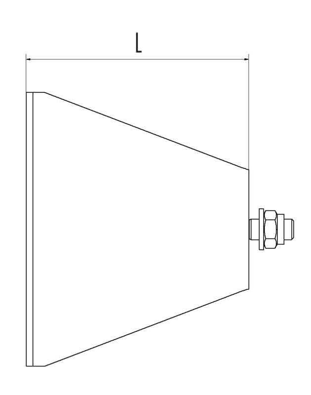 Основание настенного кронштейна Hailo 170 мм для WDVS