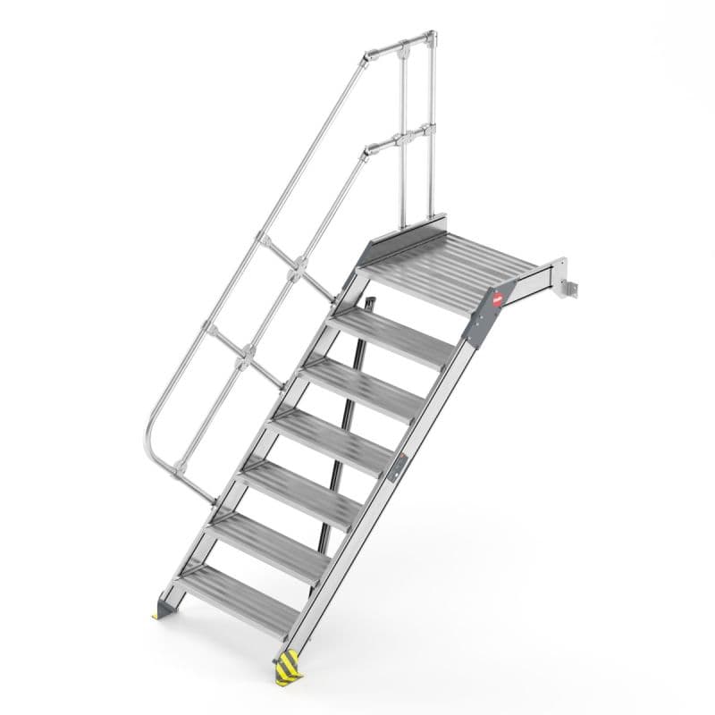 Стационарная мостовая лестница Hailo 45° 10 ступеней, шириной 600 мм