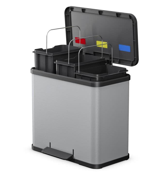 Ведро для мусора с педалью Hailo Oko trio Plus L 3х9л