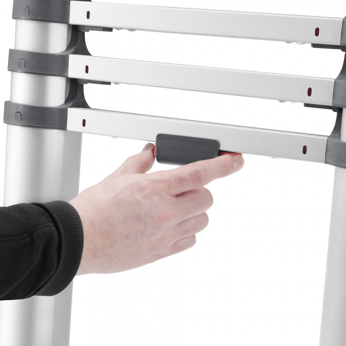 Приставная телескопическая лестница Hailo Flexline 11 ступеней