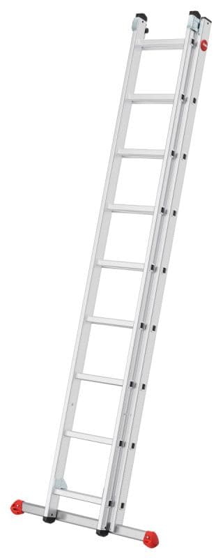 Двухсекционная лестница Hailo S80 ProfiStep duo ступени 2х9