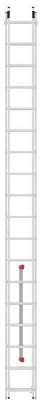 Двухсекционная лестница Hailo S80 ProfiStep duo ступени 2х18