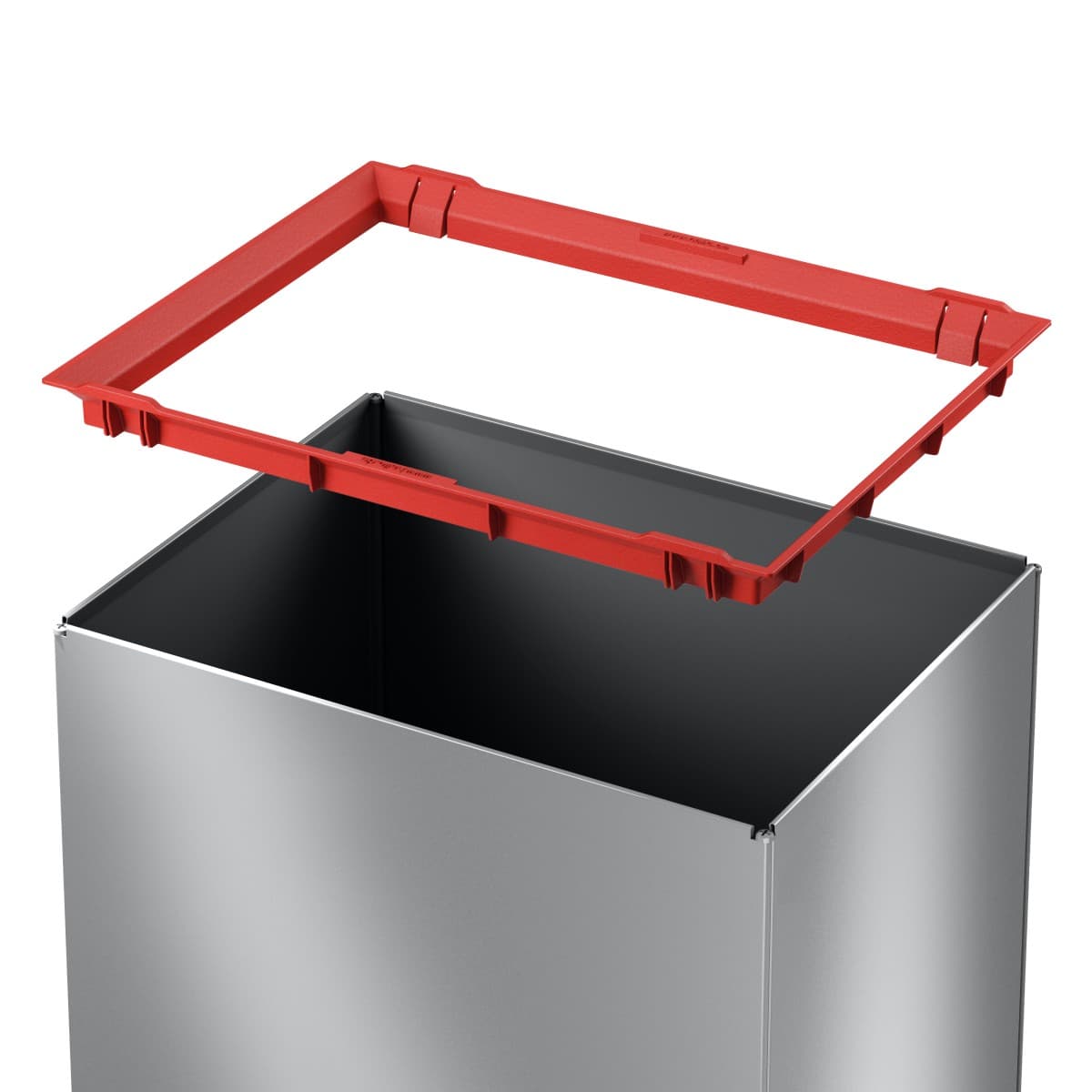 Ведро для мусора Hailo Big-Box Swing L 35л (белый/серый)