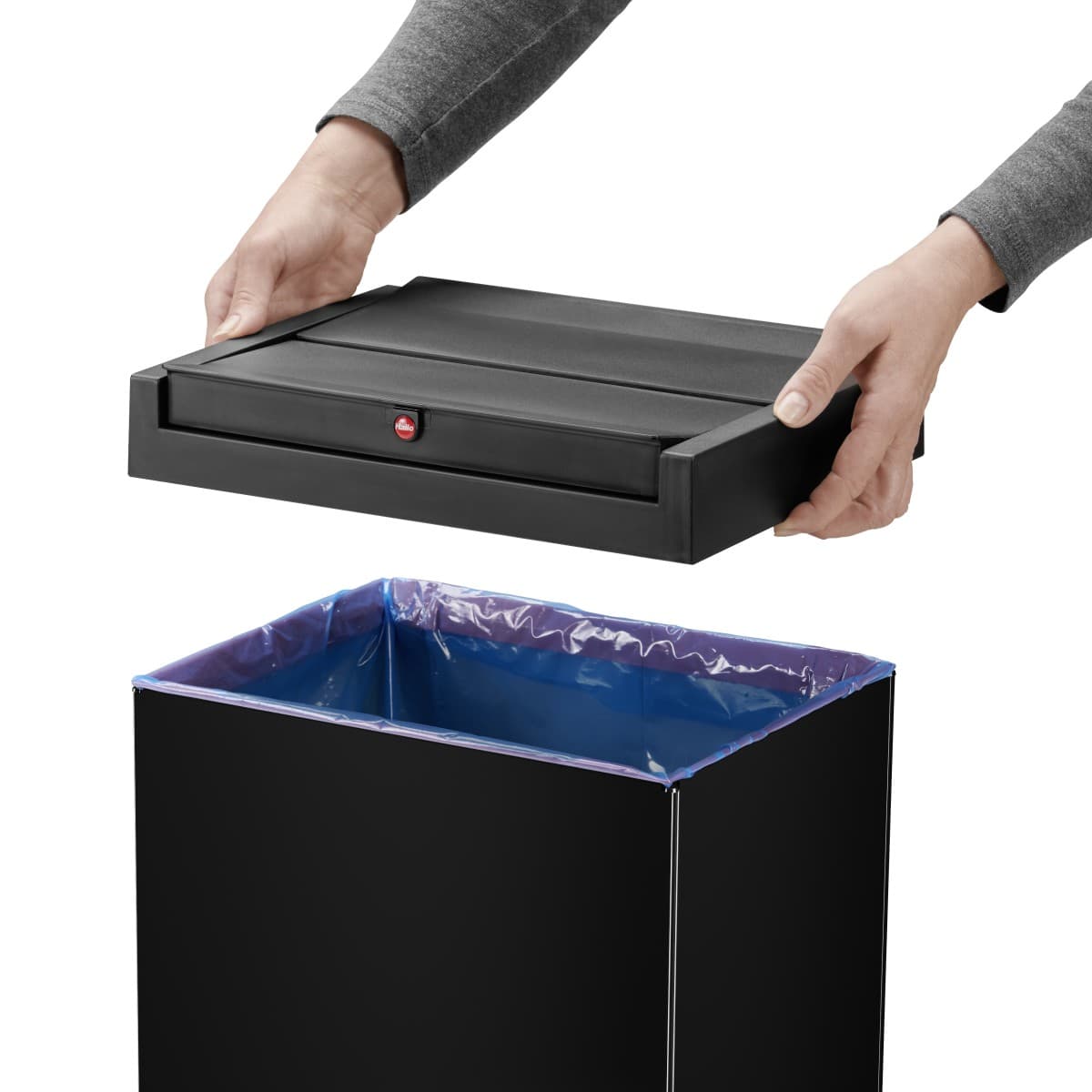 Ведро для мусора Hailo Big-Box Swing L 35л (чёрный)
