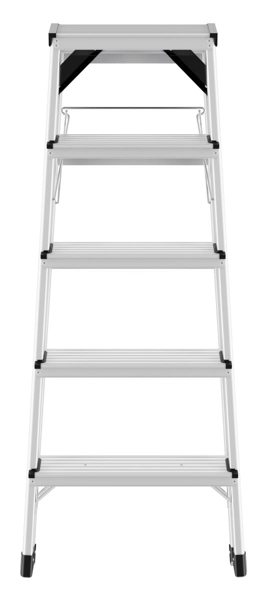 Стремянка алюминиевая 2-х сторонняя Hailo D60 StandardLine 2х5 ступеней