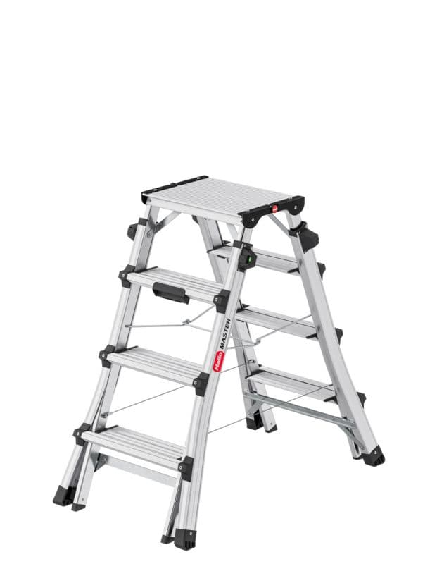 Стремянка телескопическая Hailo D100 TL TopLine ступени 2x4-2x6