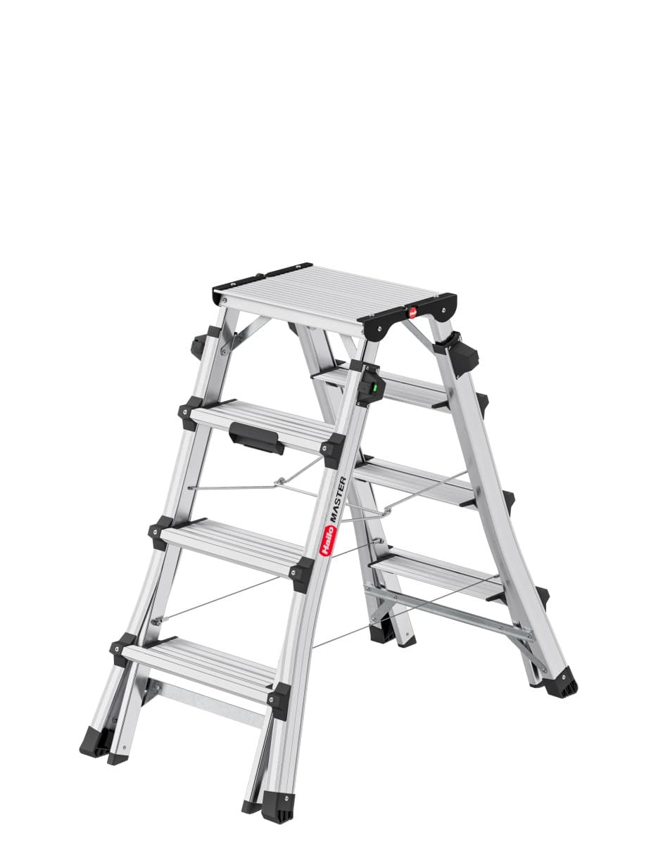 Стремянка телескопическая Hailo D100 TL TopLine ступени 2x4-2x6
