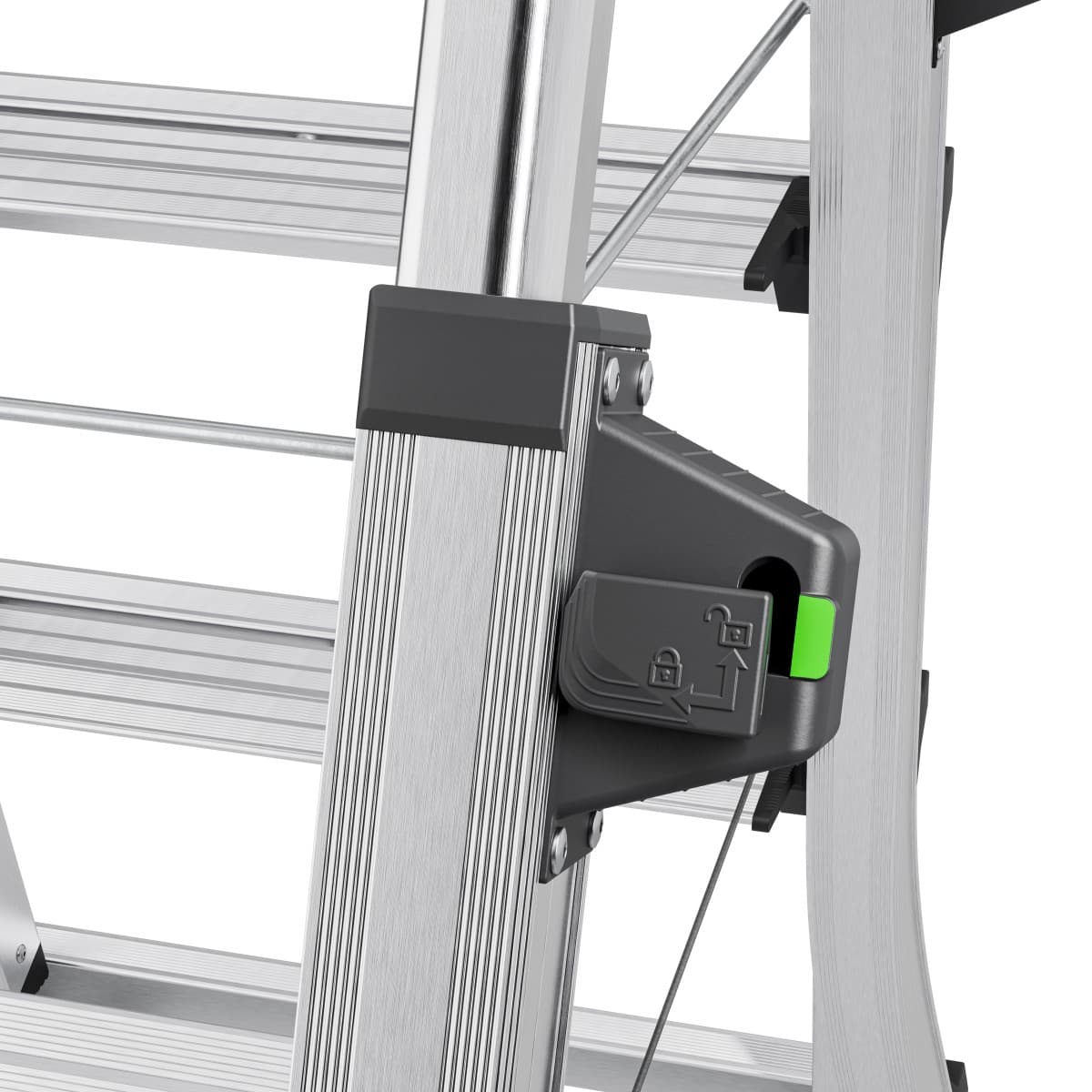 Стремянка телескопическая Hailo D100 TL TopLine ступени 2x4-2x6