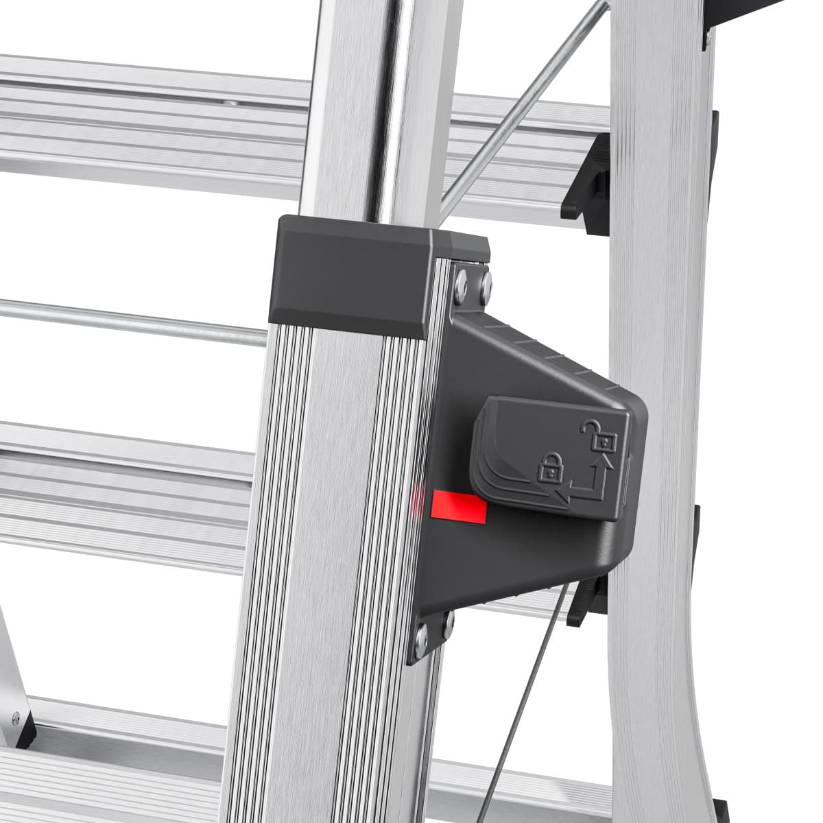 Стремянка телескопическая Hailo D100 TL TopLine ступени 2x4-2x6