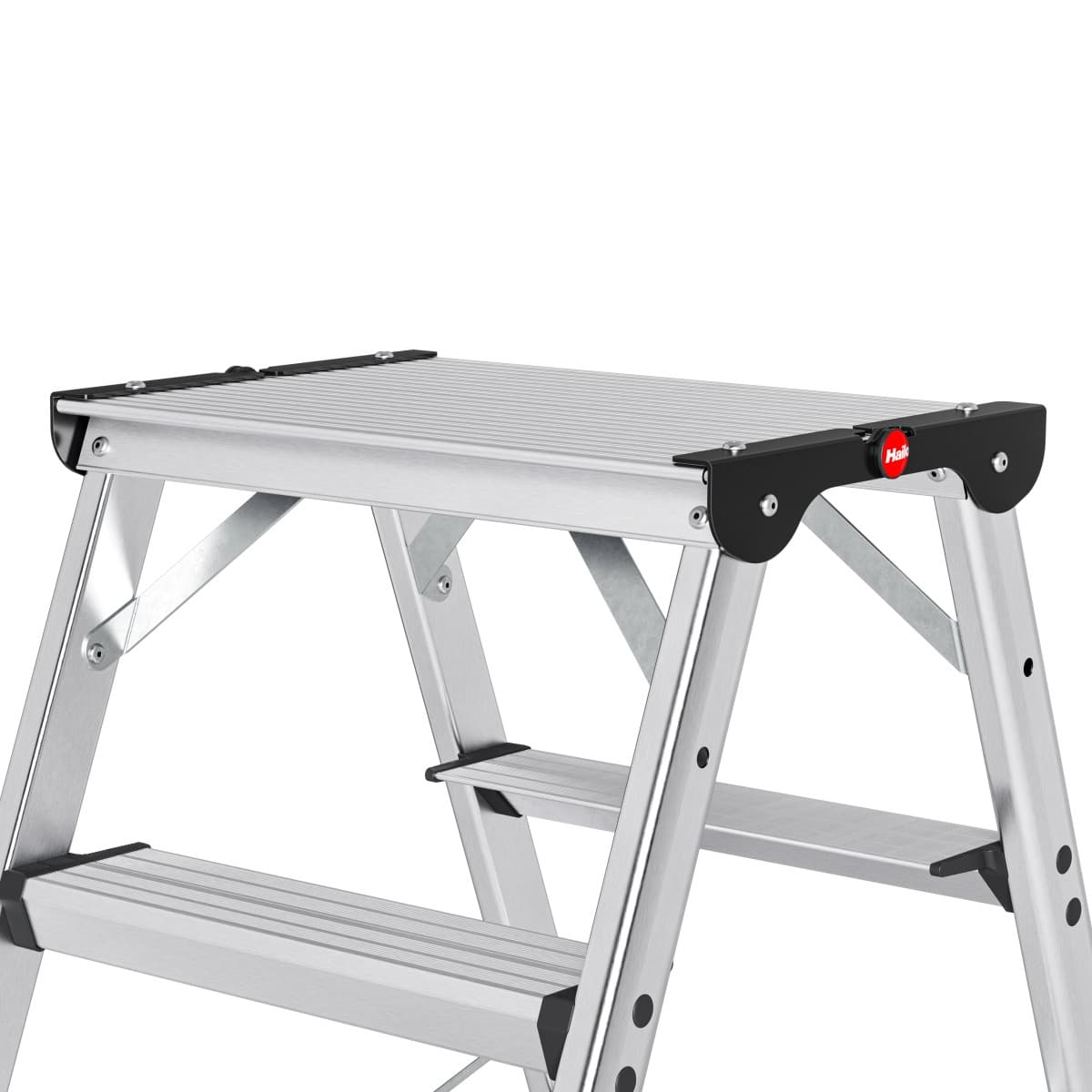 Стремянка телескопическая Hailo D100 TL TopLine ступени 2x4-2x6