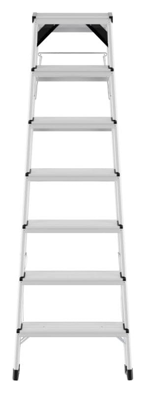 Стремянка алюминиевая 2-х сторонняя Hailo D60 StandardLine 2х7 ступеней