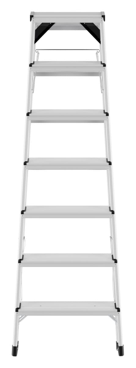 Стремянка алюминиевая 2-х сторонняя Hailo D60 StandardLine 2х7 ступеней