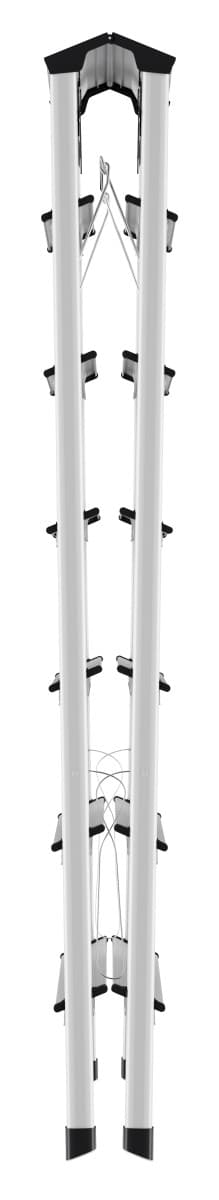Стремянка алюминиевая 2-х сторонняя Hailo D60 StandardLine 2х7 ступеней