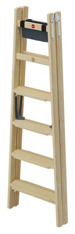 Стремянка деревянная Hailo Master H80 2х6 ступеней