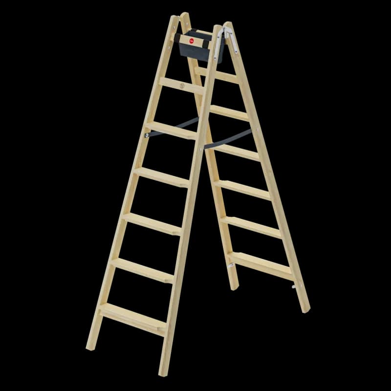 Стремянка деревянная Hailo Master H80 2х7 ступеней