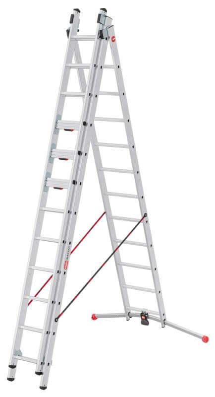 Трехсекционная лестница Hailo S120 Pro 3х12