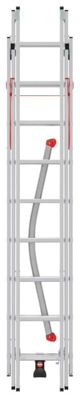Трехсекционная лестница Hailo S100 ProfiLOT 2х9+1х8