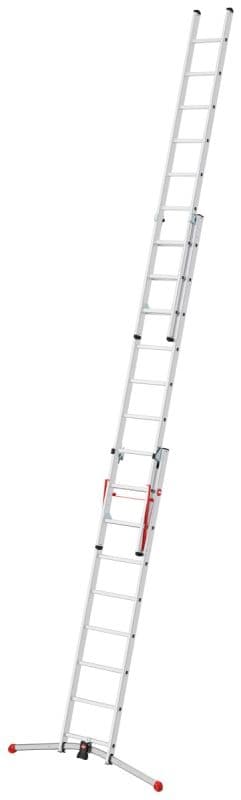 Трехсекционная лестница Hailo S100 ProfiLOT 2х9+1х8