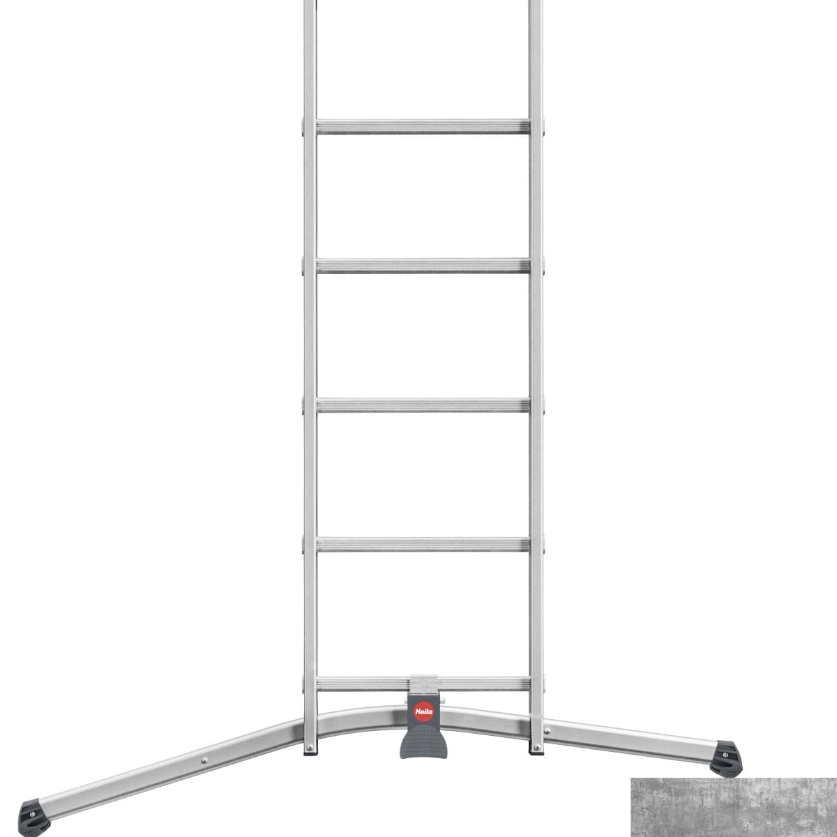 Трехсекционная лестница Hailo S98 ProfiLOT ступени 3х12