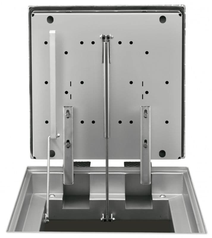 Взломостойкая крышка люка Hailo HS8 1000х1000 мм класс B RC3-​​DIN 1627 (нерж. сталь 1.4301/AISI 304)