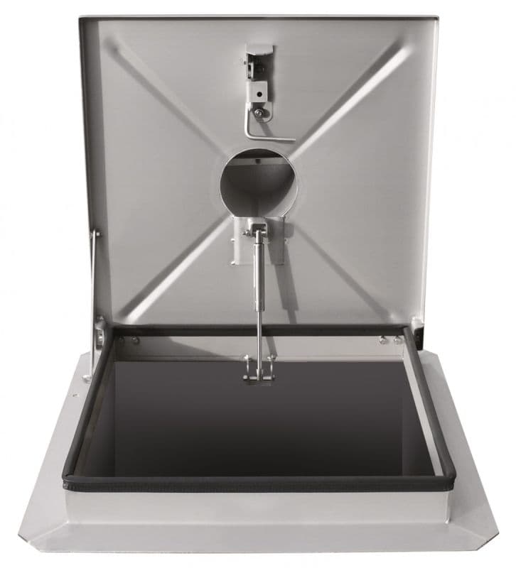 Крышка люка Hailo HS1 1200х1200 мм с вентиляцией и изолированный (нерж. сталь 1.4301/AISI 304)