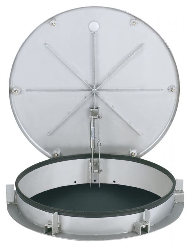 Крышка люка круглая Hailo HS5 800 мм глухая (нерж. сталь 1.4301/AISI 304)