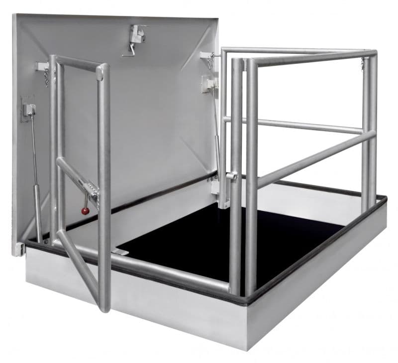 Крышка люка Hailo HS7 1200х1200 мм глухая, без предохранительного замка (нерж. сталь 1.4301/AISI 304)