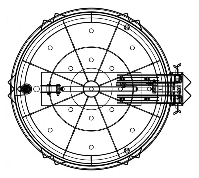 Взломостойкая крышка люка Hailo HS8-R 600 мм класс B RC3-​​DIN 1627 (нерж. сталь 1.4301/AISI 304)