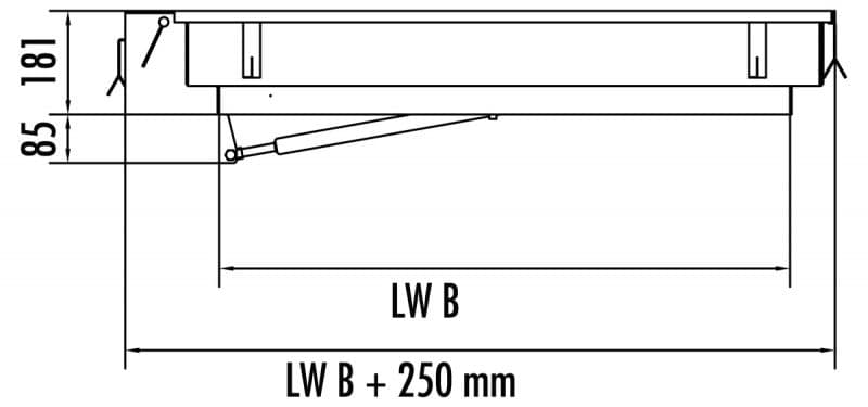 Взломостойкая крышка люка Hailo HS8-ECO 800х800 мм класс D RC3-​​DIN 1627 (нерж. сталь 1.4301/AISI 304)