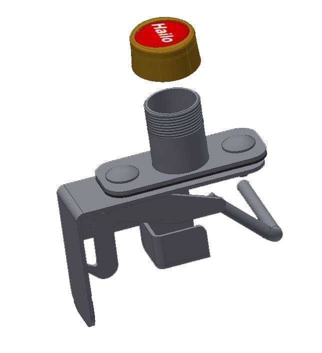 Крышка люка Hailo HS7 800х800 мм глухая, замок с аварийной разблокировкой (нерж. сталь 1.4301/AISI 304)