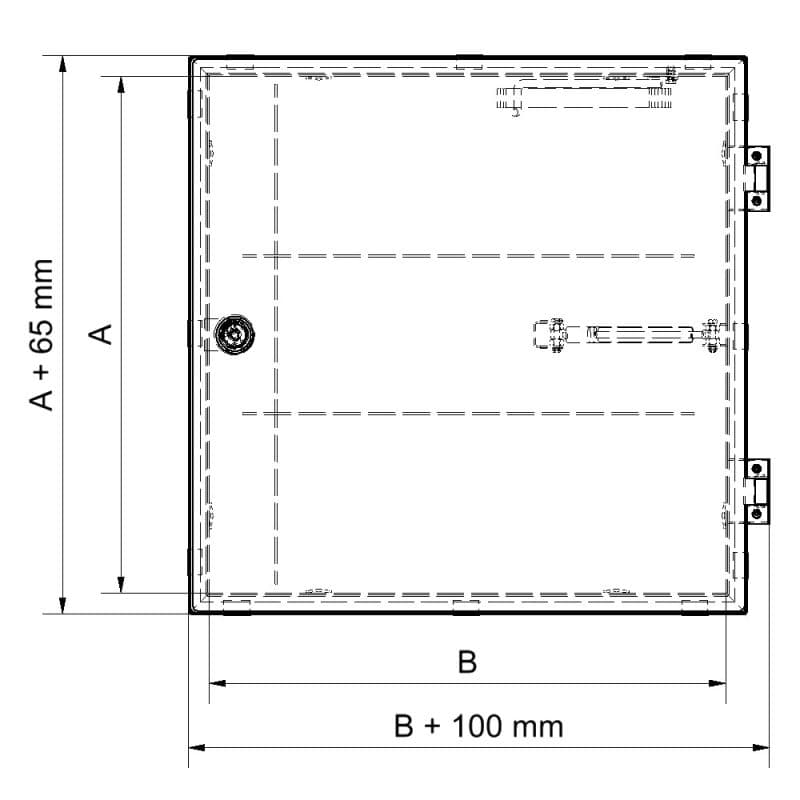 Крышка люка Hailo HS12 1000х1000 мм класс А (нерж. сталь 1.4301/AISI 304)