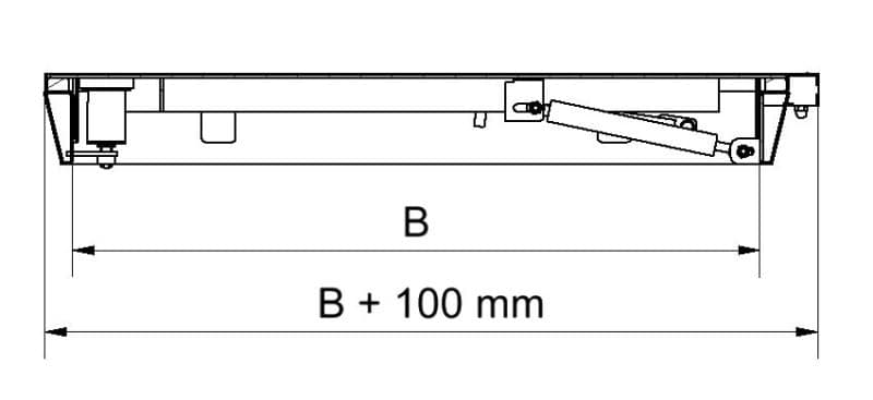 Крышка люка Hailo HS12 600х600 мм класс А (нерж. сталь 1.4301/AISI 304)