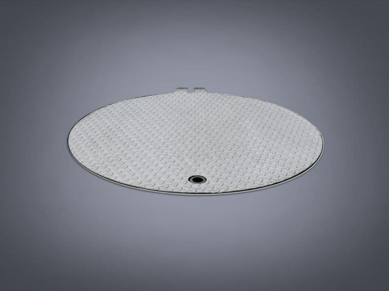 Круглая крышка люка Hailo HS12-R 800 мм класс A (нерж. сталь 1.4301/AISI 304)