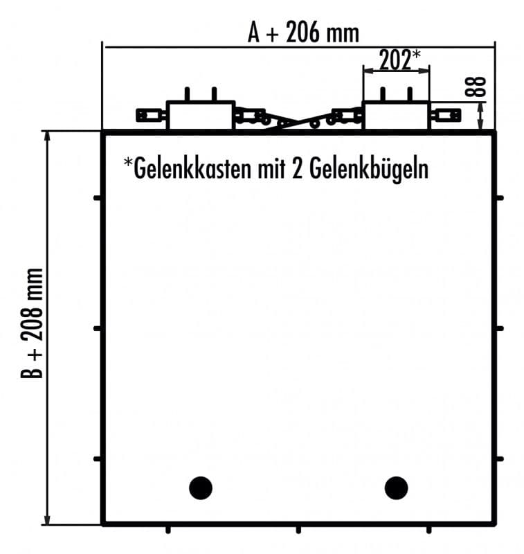 Крышка люка Hailo HS8 800х800 мм класс B (нерж. сталь 1.4301/AISI 304)