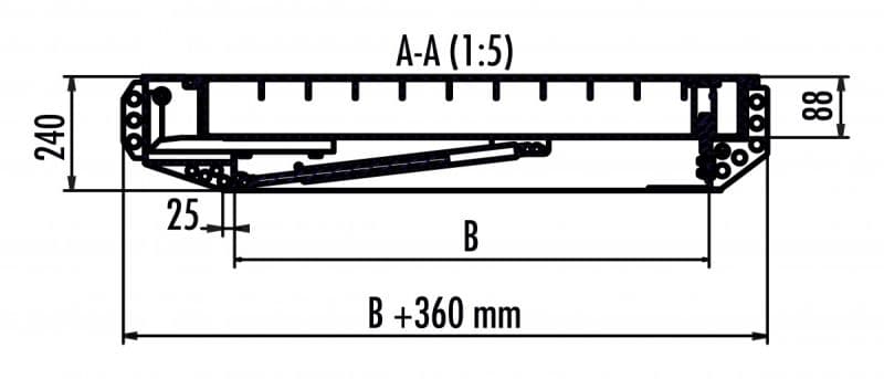 Крышка люка Hailo HS8 800х800 мм класс D (нерж. сталь 1.4301/AISI 304)